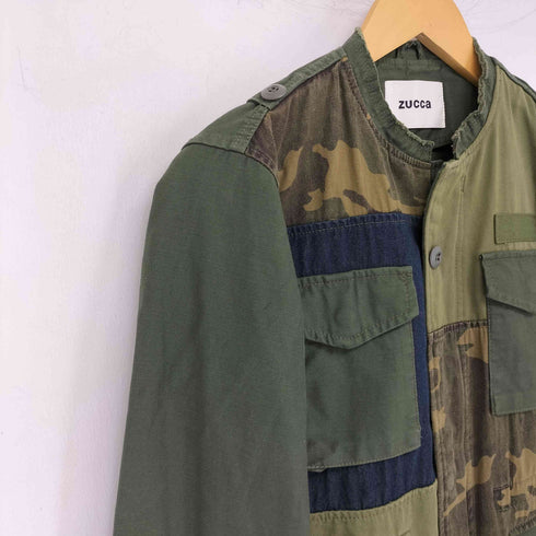 ズッカ ZUCCa 19SS 迷彩柄 パッチワーク ミリタリードッキングジャケット レディース JPN:S