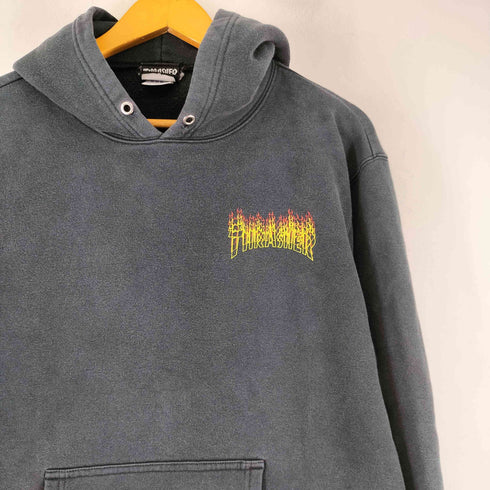 スラッシャー THRASHER ファイヤーロゴ プルオーバーパーカー メンズ JPN:L
