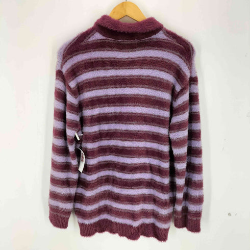 ザラ ZARA シャギーニットボーダーポロシャツ メンズ S