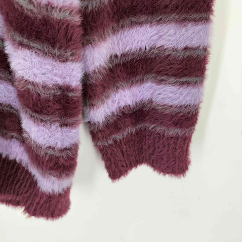 ザラ ZARA シャギーニットボーダーポロシャツ メンズ S