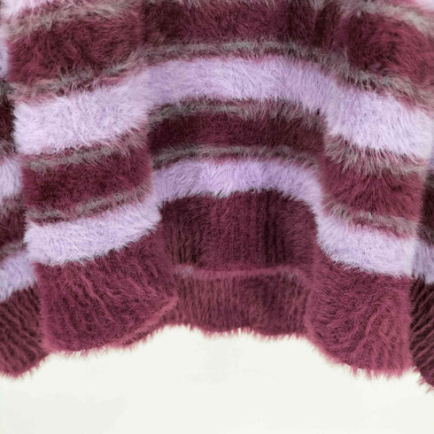 ザラ ZARA シャギーニットボーダーポロシャツ メンズ S
