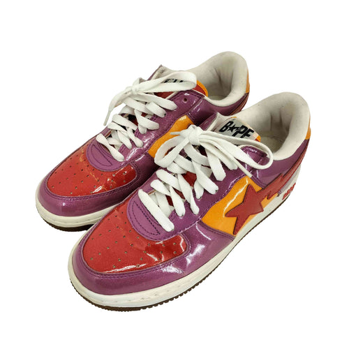 アベイシングエイプ A BATHING APE BAPESTA グリッターラメ ローカットスニーカー メンズ JPN:27