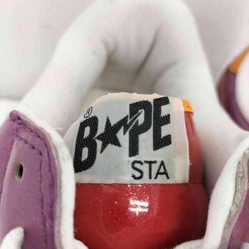 アベイシングエイプ A BATHING APE BAPESTA グリッターラメ ローカットスニーカー メンズ JPN:27
