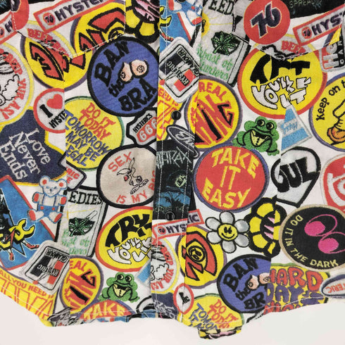 ヒステリック HYSTERIC 90-00s オゾン期 総柄 長袖シャツ レディース FREE