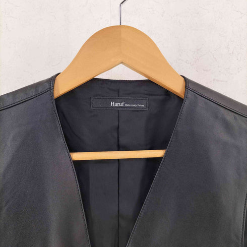 HARUF ハルフ レザー ジレ メンズ LL