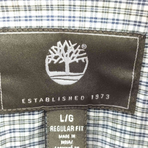ティンバーランド Timberland REGULAR FIT チェック柄 長袖シャツ メンズ L