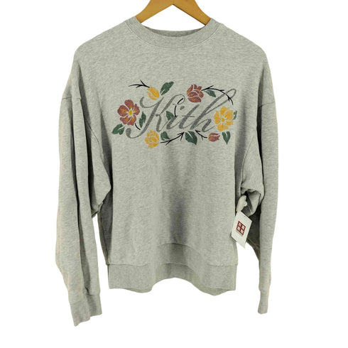 キス KITH Fioral Script Nelson Crewneck フローラル スクリプト ネルソン クルーネック スウェット レディース M
