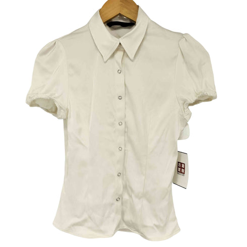 ザラ ZARA サテンボタンアップシャツ レディース import:XS