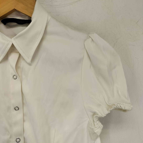 ザラ ZARA サテンボタンアップシャツ レディース import:XS