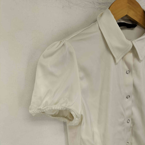 ザラ ZARA サテンボタンアップシャツ レディース import:XS