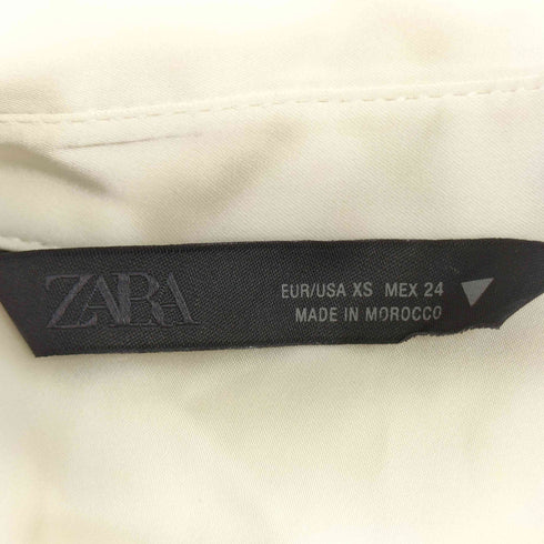 ザラ ZARA サテンボタンアップシャツ レディース import:XS