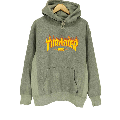 エフティーシー FTC LOGO HOODY ロゴフーディー フレイムロゴ メンズ import:M