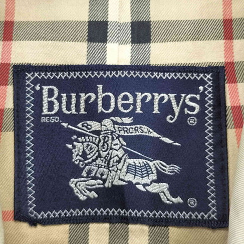 バーバリーズ BURBERRYS 裏地ノバチェック 比翼 ステンカラーコート メンズ