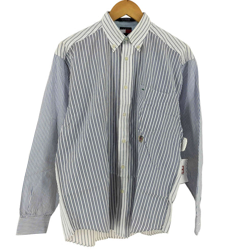 トミーヒルフィガー TOMMY HILFIGER クレイジー ストライプ BDシャツ メンズ import:M