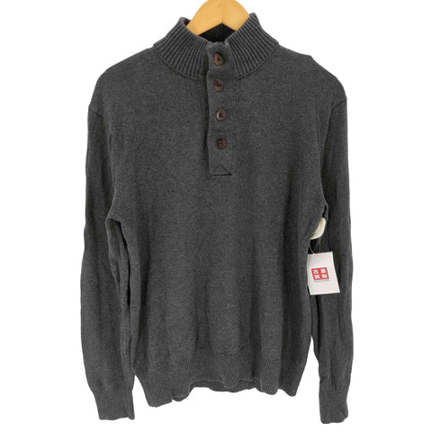 エディーバウアー Eddie Bauer カシミヤ混コットン モックネックニットセーター メンズ M
