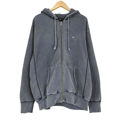 エフティーシー FTC 26SS PIGMENT DYED BOX LOGO ZIP UP HOODY ピグメントダイ ボックスロゴ ジップアップ フーディー メンズ import:M