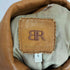 バナナリパブリック BANANA REPUBLIC lamb leather ラムレザー 羊革 比翼 ジップジャケット レディース S