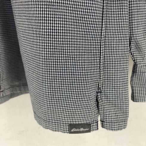 エディーバウアー Eddie Bauer 千鳥格子 ジップアップ シャツジャケット メンズ import:M