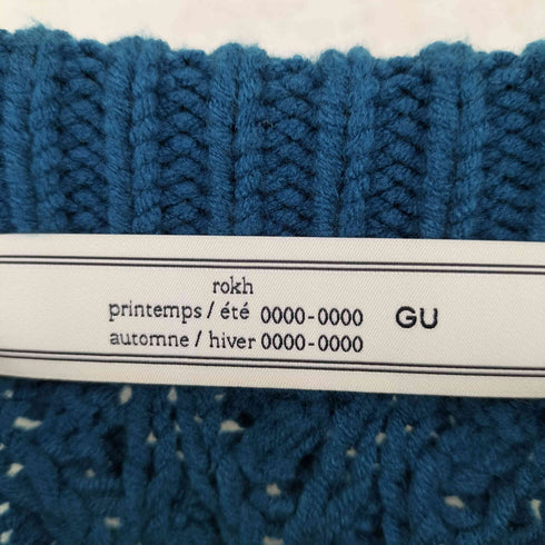 ジーユー GU ケーブル クルーネック ニット セーター レディース 3XL