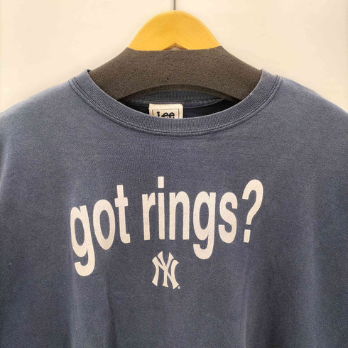 リー Lee sports 00S ボディ NEW YORK MLB ロゴ 両面 プリント ボックス Tシャツ メンズ 2XL