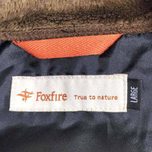 フォックスファイヤー foxfire ロゴ刺繍 フリースジャケット メンズ JPN:L