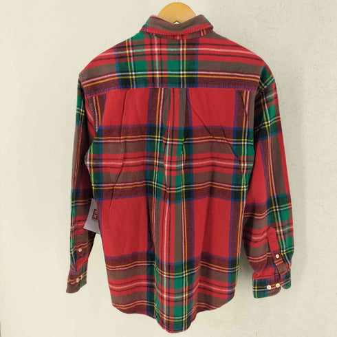 ギャップ Gap 90s 紺タグ old チェック 長袖 ボタンダウン ネル シャツ メンズ M