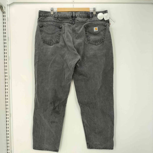 カーハート Carhartt 90S OLD MADE IN USA BLACK DENIM PANTS USA製 星タグ ブラック ストレート デニム パンツ ユニオンチケット TALON ジップ ビックサイズ メンズ 44×32