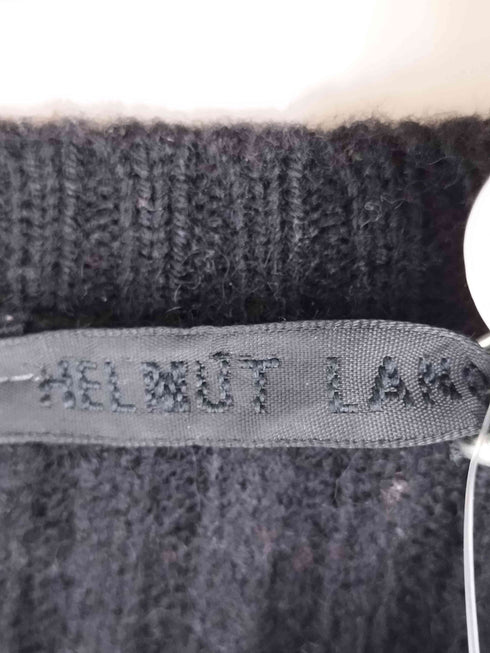 ヘルムートラング HELMUT LANG 本人期 黒タグ クルーネック リブ編みニットセーター メンズ import:L
