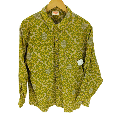 HAVE A GRATEFUL DAY OPEN COLLAR LONG SLEEVE SHIRTS 総柄シャツ メンズ JPN:L