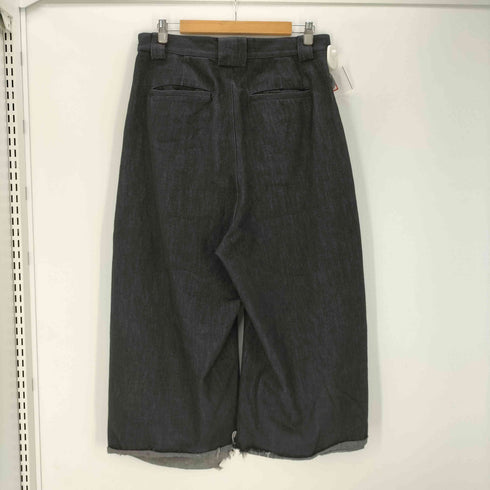 JCAESAR Pleated double-sided denim ワイド バギー デニム パンツ ブラック メンズ JPN:L