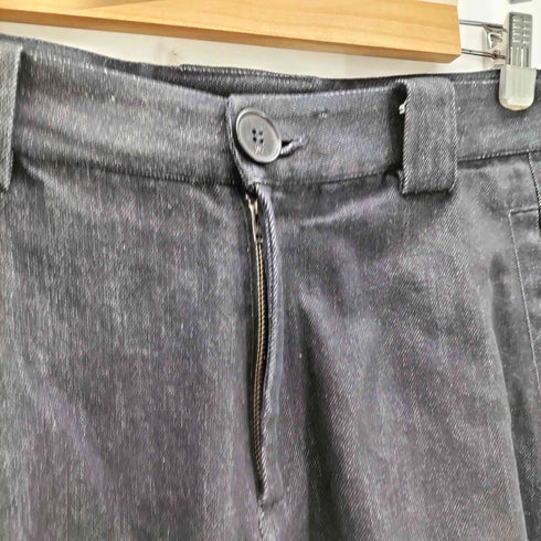 JCAESAR Pleated double-sided denim ワイド バギー デニム パンツ ブラック メンズ JPN:L