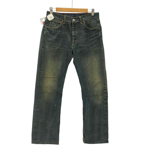 リーバイス Levis 00S EURO ユーロ 00501 ボタン裏093刻印 縦落ち ウォッシュド ストレート デニム パンツ メンズ