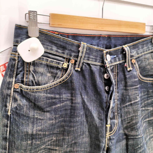 リーバイス Levis 00S EURO ユーロ 00501 ボタン裏093刻印 縦落ち ウォッシュド ストレート デニム パンツ メンズ