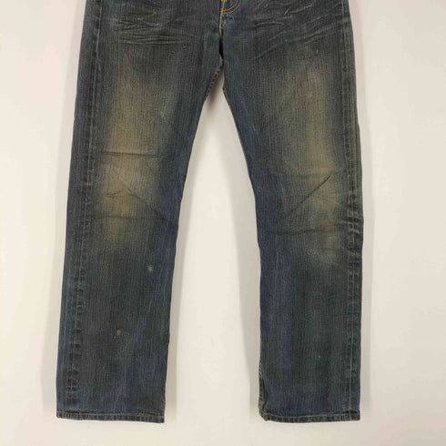 リーバイス Levis 00S EURO ユーロ 00501 ボタン裏093刻印 縦落ち ウォッシュド ストレート デニム パンツ メンズ