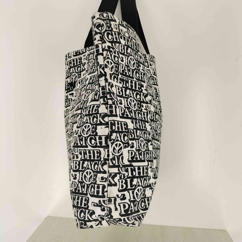 ザブラックアイパッチ THE BLACK EYE PATCH BABYLON LA バビロン BABYLON TOTE BAG ロゴ 総柄 トートバッグ メンズ