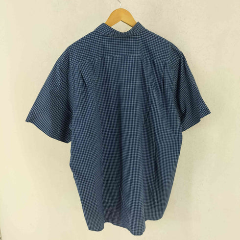 エルエルビーン L.L.Bean TRADITONAL FIT コットン チェック柄 レギュラーカラー 半袖 シャツ メンズ XL