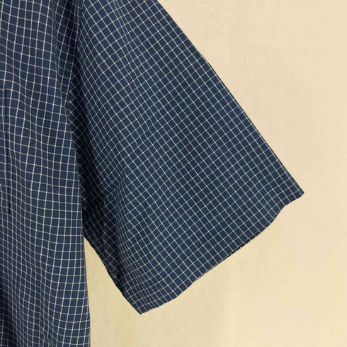 エルエルビーン L.L.Bean TRADITONAL FIT コットン チェック柄 レギュラーカラー 半袖 シャツ メンズ XL