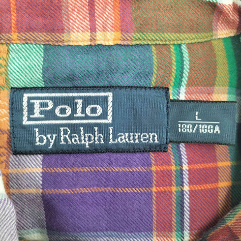 ポロバイラルフローレン Polo by RALPH LAUREN チェック柄 ウエスタンシャツ メンズ JPN:L