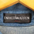 enrico warren エンリコウォーレン 虎刺繍 コットン デニムシャツ casual メンズ
