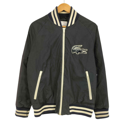 ラコステライブ Lacoste Live ビッグワニワッペン ナイロン スタジャン メンズ EUR:48