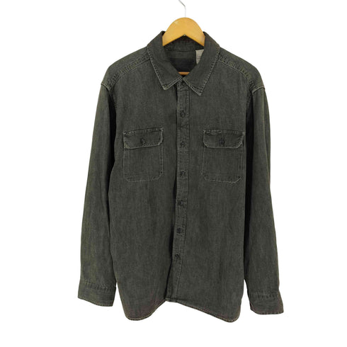 リーバイス Levis 90-00s ブラック デニム シャツ メンズ XL