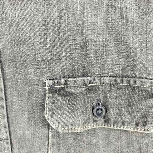 リーバイス Levis 90-00s ブラック デニム シャツ メンズ XL