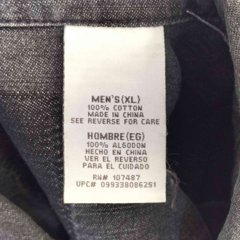 リーバイス Levis 90-00s ブラック デニム シャツ メンズ XL