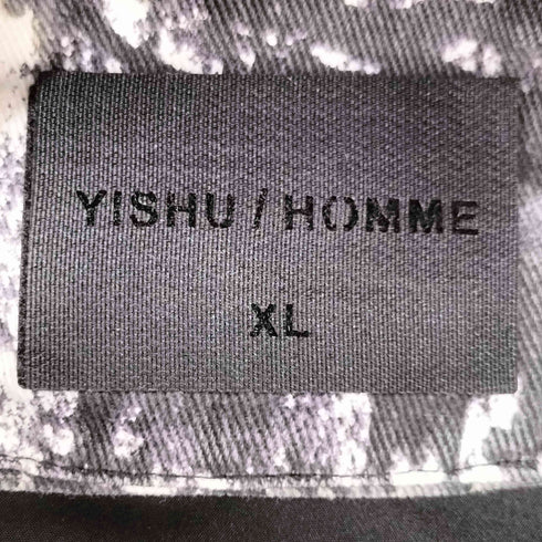YISHU HOMME フーデットデニムジャケット メンズ