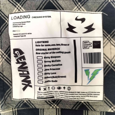 GENANX チェック柄 リバーシブルジャケット メンズ JPN:L