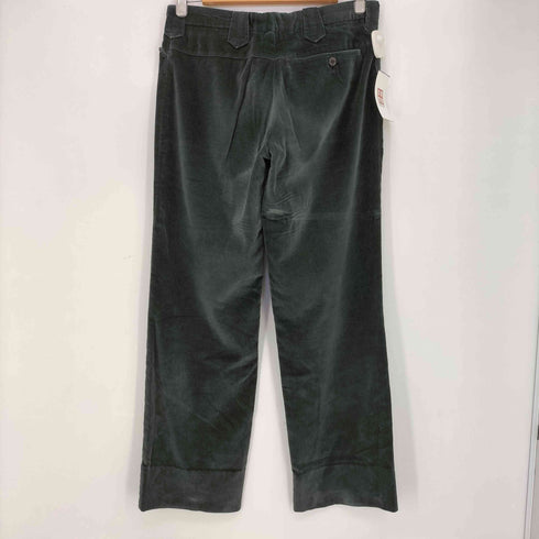 キャサリンハムネットロンドン KATHARINE HAMNETT LONDON ドロップ型 ジッパー ベルベットストレートパンツ メンズ JPN:M