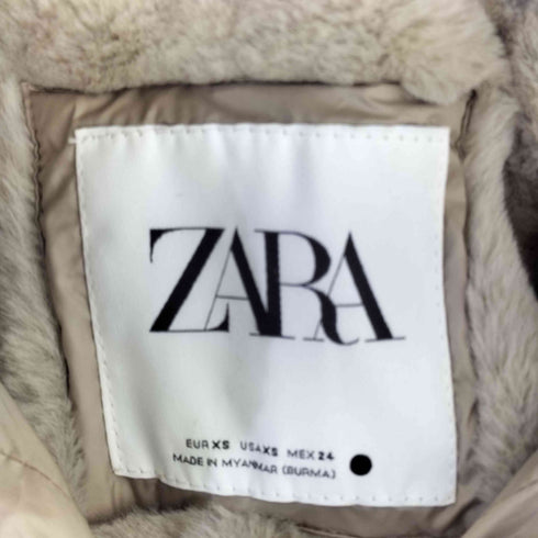 ザラ ZARA 襟ファー ダウンジャケット レディース import:XS