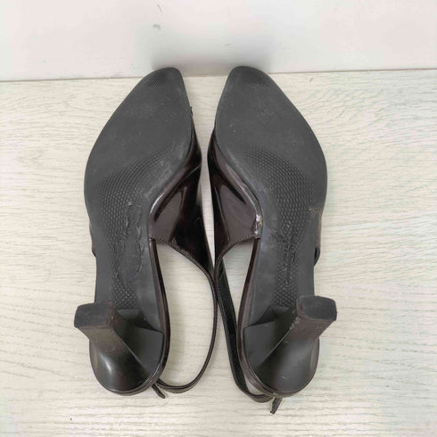 サルヴァトーレフェラガモ Salvatore Ferragamo エナメルトゥ ストラップ パンプス レディース 4 1/2