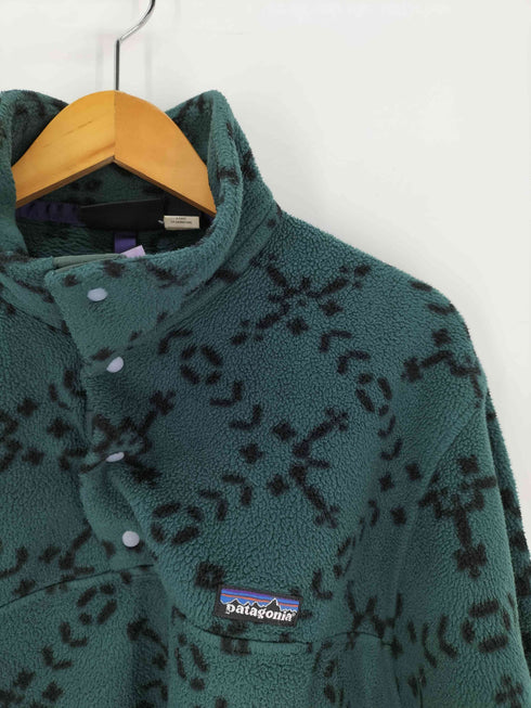 パタゴニア patagonia 1994 USA製 Synchilla Snap-T Pullover 雪結晶 プリントシンチラスナップT メンズ import:S