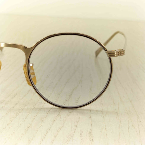 OG x OLIVER GOLDSMITH オーバルメタルフレーム眼鏡 レディース